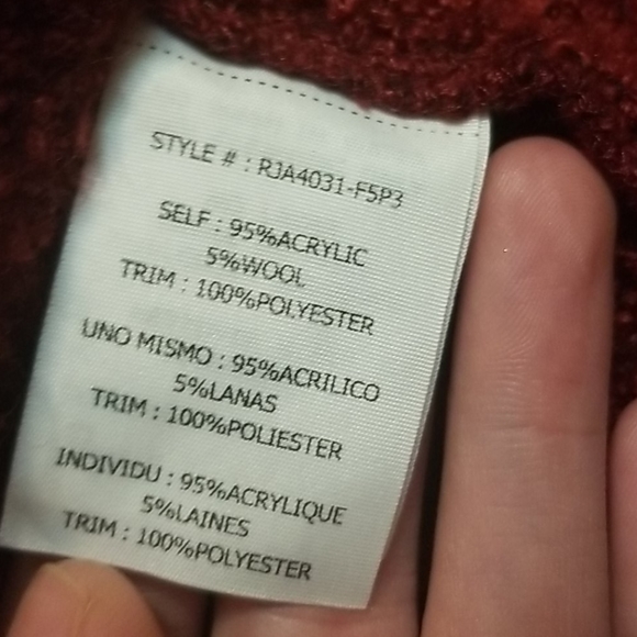 Modcloth Red Fuzzy Cardigan - Picture 8 of 9